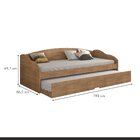 Bicama Solteiro Funny Iii  Amêndoa