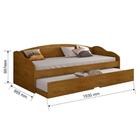 Bicama Solteiro Funny Iii C/ Auxiliar Branco - Conquista