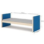 Bicama Solteiro Garden Madeira Maciça E Mdf Laca Casatema Mad