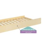 Bicama Solteiro Garden Madeira Maciça E Mdf Laca Casatema Mad