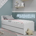 Bicama Solteiro Infantil  Branco