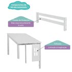 Bicama Solteiro Infantil Com Telhadinho E Grade Em Madeira Ma