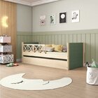 Bicama Solteiro Infantil Garden Com Grades Casatema Madeiraor