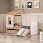 Bicama Solteiro Infantil Garden Com Telhado Pergolado E Kit E