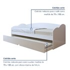 Bicama Solteiro Infantil Liz Branco