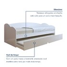 Bicama Solteiro Infantil Liz Branco