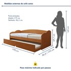 Bicama Solteiro Infantil Liz Cinamomo