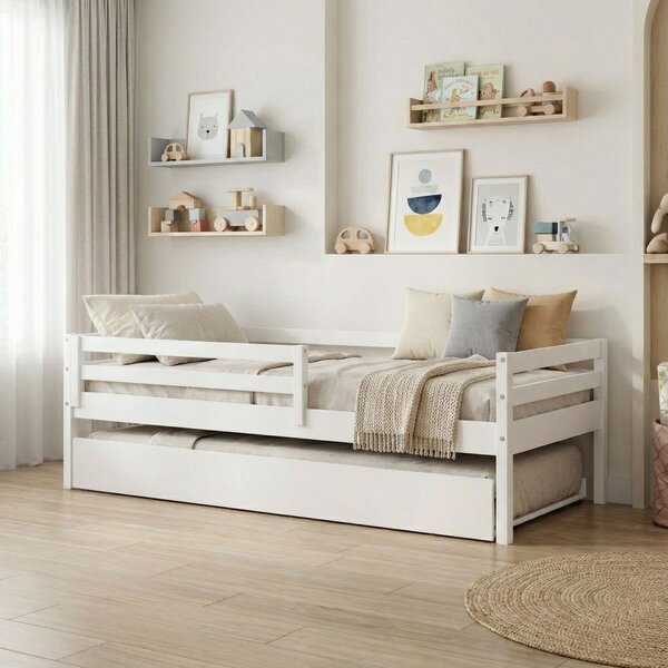 Bicama Solteiro Infantil Prime Com Grade De Proteção Iv Madei