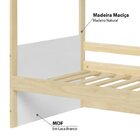 Bicama Solteiro Infantil Reversível Com Grade E Janela Casinh