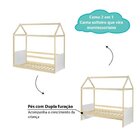 Bicama Solteiro Infantil Reversível Completa Casinha Garden C