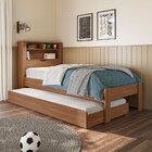 Bicama Solteiro Invicta Com Baú Jatobá