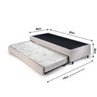 Bicama Solteiro King 96x203x28cm Suede E Colchão Auxiliar D23