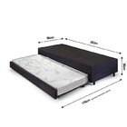 Bicama Solteiro King 96x203x28cm Suede E Colchão Auxiliar D23