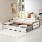 Bicama Solteiro Madeira Compacta Com Estrado Lorena Branco Ci