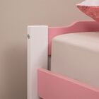 Bicama Solteiro Madeira Compacta Com Estrado Lorena Rosa