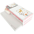 Bicama Solteiro Madeira Maciça 3 Gavetas Com Estrado Jessy -