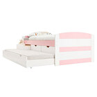 Bicama Solteiro Madeira Maciça 3 Gavetas Com Estrado Jessy -