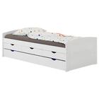 Bicama Solteiro Madeira Maciça 3 Gavetas Com Estrado Jessy -