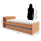 Bicama Solteiro Madeira Maciça Com Baú E Escrivaninha Hashtag