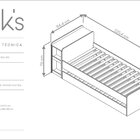Bicama Solteiro Madeira Maciça Com Baú E Escrivaninha Hashtag