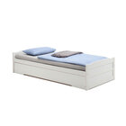 Bicama Solteiro Madeira Maciça Com Estrado Lorena - Branco