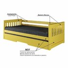 Bicama Solteiro Mission Estilo Sofá Em Madeira Maciça/mdf Ama