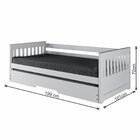 Bicama Solteiro Mission Estilo Sofá Em Madeira Maciça/mdf Bra