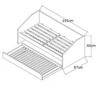 Bicama Solteiro Paralela  Branco