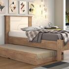 Bicama Solteiro Pérola Amêndoa Off White