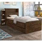 Bicama Solteiro Santos Baú Castanho Wood