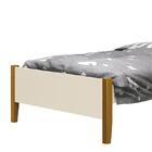 Bicama Solteiro Simba Com Pés Amadeirado E Colchões D20 E D33