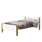 Bicama Solteiro Simba Com Pés Amadeirado - Reller Móveis