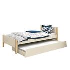 Bicama Solteiro Simba Com Pés Madeira Natural - Reller Móveis