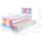 Bicama Solteiro Slime Menina Com Colchões