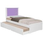 Bicama Solteiro Tebarrot Barcelona Branca/lilás