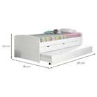 Bicama Solteiro Ulli Madeira Maciça Branca