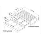 Bicama Solteiro Ulli Madeira Maciça Branca