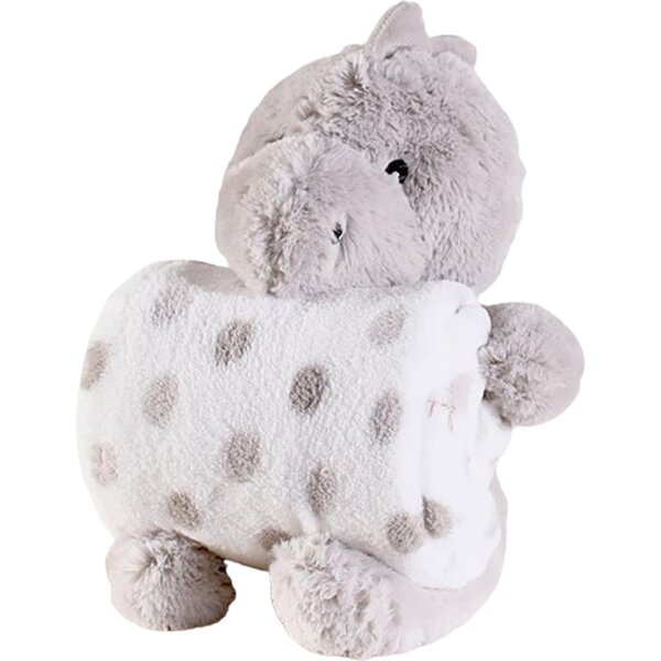 Bichinho De Pelúcia Premium Com Manta New Bebê 100x75cm