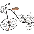 Bicicleta Com Porta Vinho E Revisteiro Em Madeira E Ferro - C