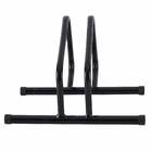 Bicicletário de Chão para Guardar Bicicletas Metal 35x25cm Preto