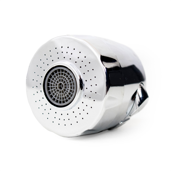 Bico Arejador Duplo Jato Abs Branco e Cromado Para Bica Gourm