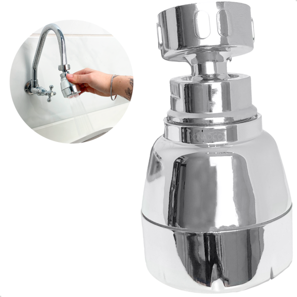 Bico De Torneira Arejador Cozinha Chuveirinho Cromado Com 3 J