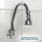 Bico De Torneira Arejador Cozinha Chuveirinho Cromado Com 3 J