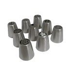 Bicos Confeitar Bolos 9 Peças Decoraçao Confeiteiro Doces Cup