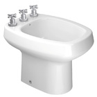 Bidê Monte Carlo 3 Furos Cerâmica Branco Gelo Deca