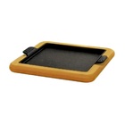 Bifeteira 22x22cm Alça Ferro Restaurante E Aparador Madeira