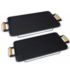 Bifeteira Chapa Dupla Face Em Ferro Fundido 26x48 Cm