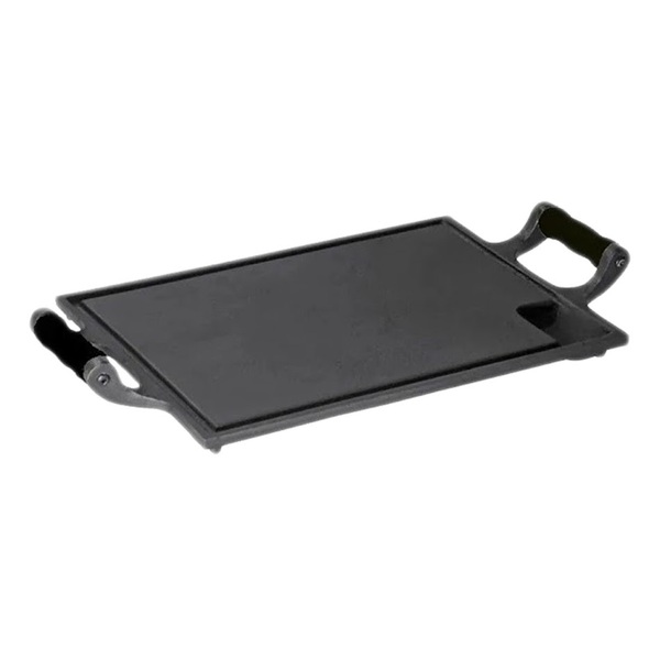 Bifeteira Chapa Ferro Alça Silicone Preta 25x35 Cm