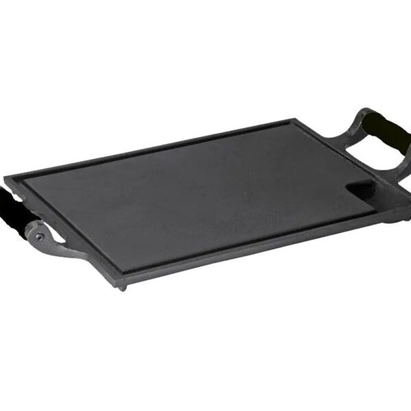 Bifeteira Chapa Ferro Alça Silicone Preta 25x35 Cm