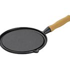 Bifeteira Chapa Ferro Fundido Redonda Lisa 26 Cm